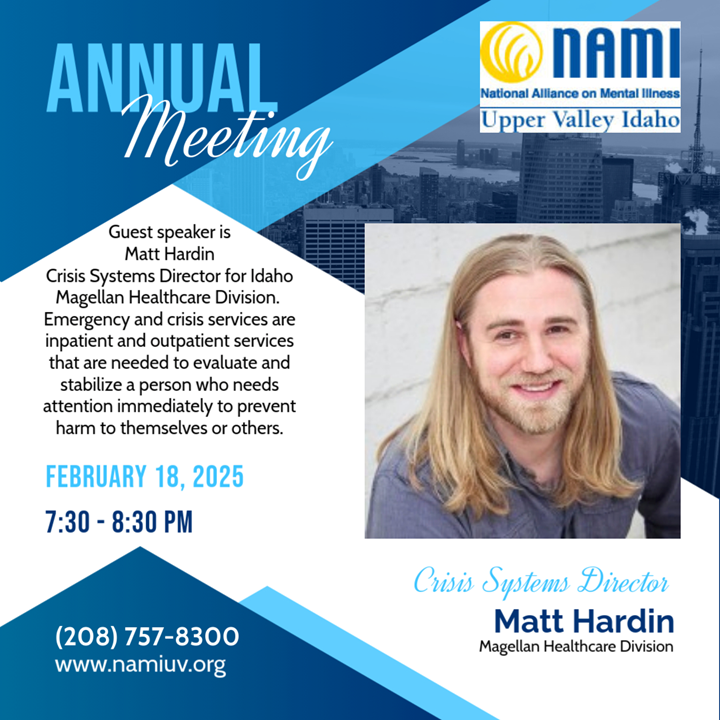 Annual meeting Tues, Feb 18 at 7 pm