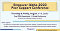 Peer Support Conference   August 3 & 4, 2023, 